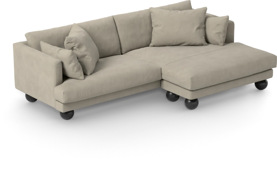 Harper - 4-sits med schäslong XL höger - Beige