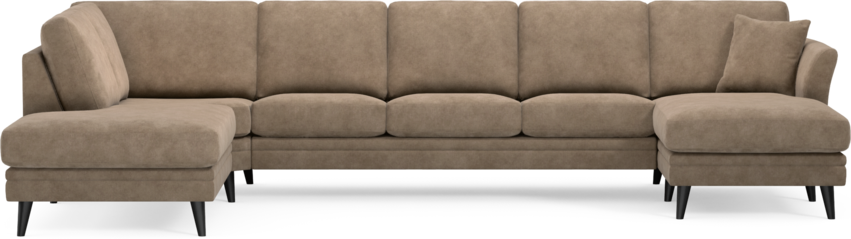 Eden - 3-sits soffa med divan vänster och schäslong höger - Beige