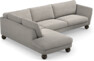 Madison - 3-sits soffa med divan vänster - Grå