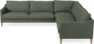 Winston - Hörnsoffa, 3+2-sits - Grön