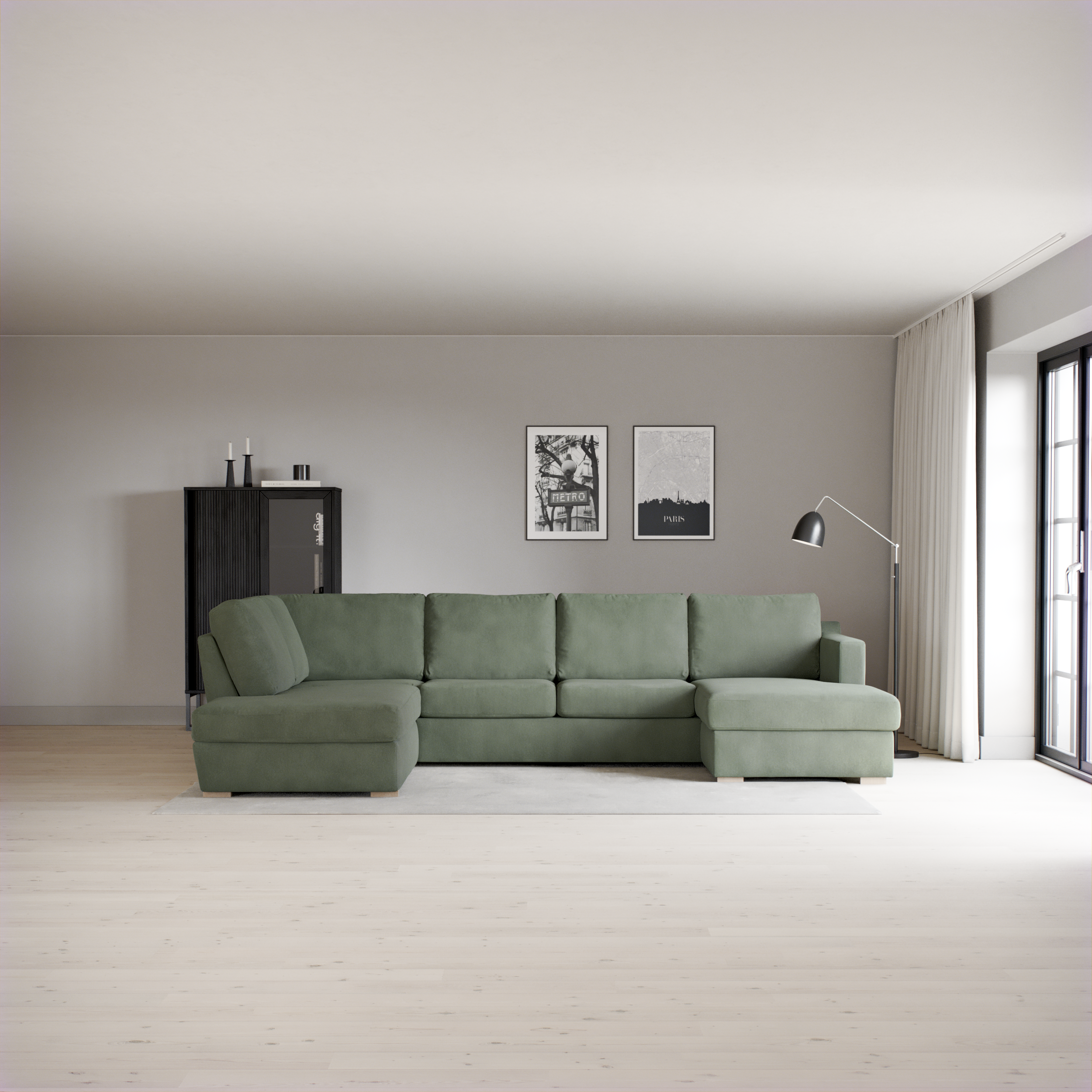 Friday - 3-sits soffa med divan vänster och schäslong höger - inspiration