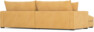 Rossi - 2-sits soffa med schäslong XL vänster - Gul