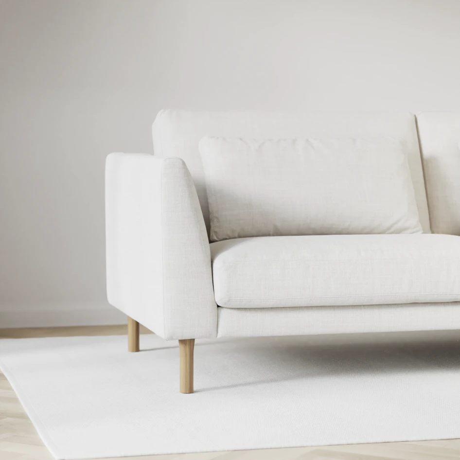 Willow - 4-sits soffa med schäslong höger, fast klädsel - Beige