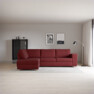 Friday - 2,5-sits soffa med divan vänster - Rosa