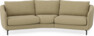 Madison - 3-sits soffa svängd, 90 cm - Gul