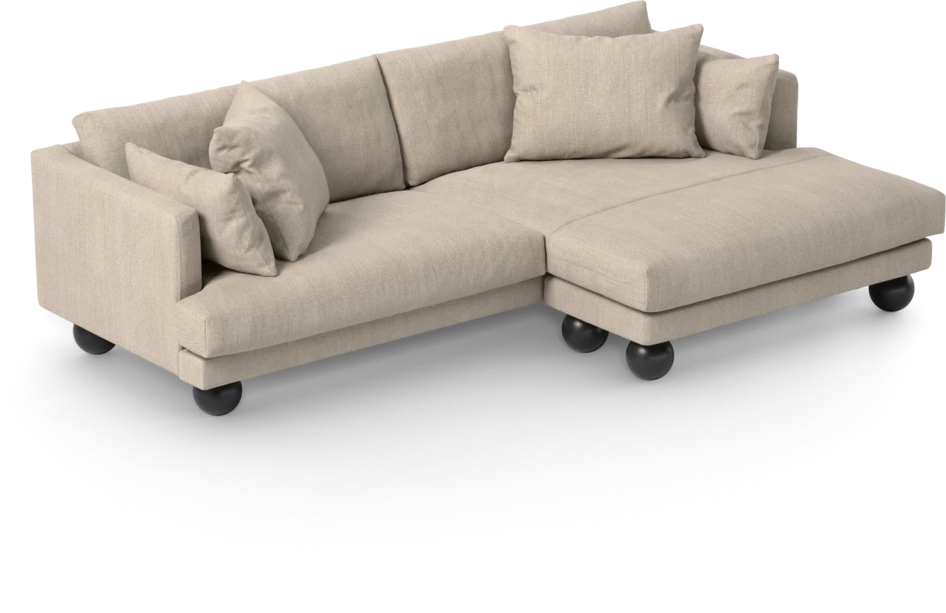 Harper - 4-sits med schäslong XL höger - Beige