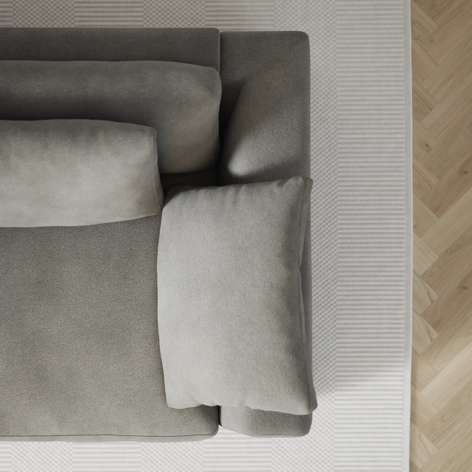 Amie - 3-sits soffa - Grå