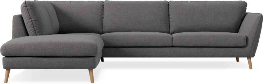 Madison - 3-sits soffa med divan vänster - Grå