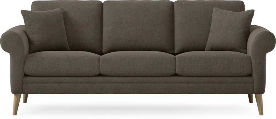 Eden - 3-sits soffa - Brun