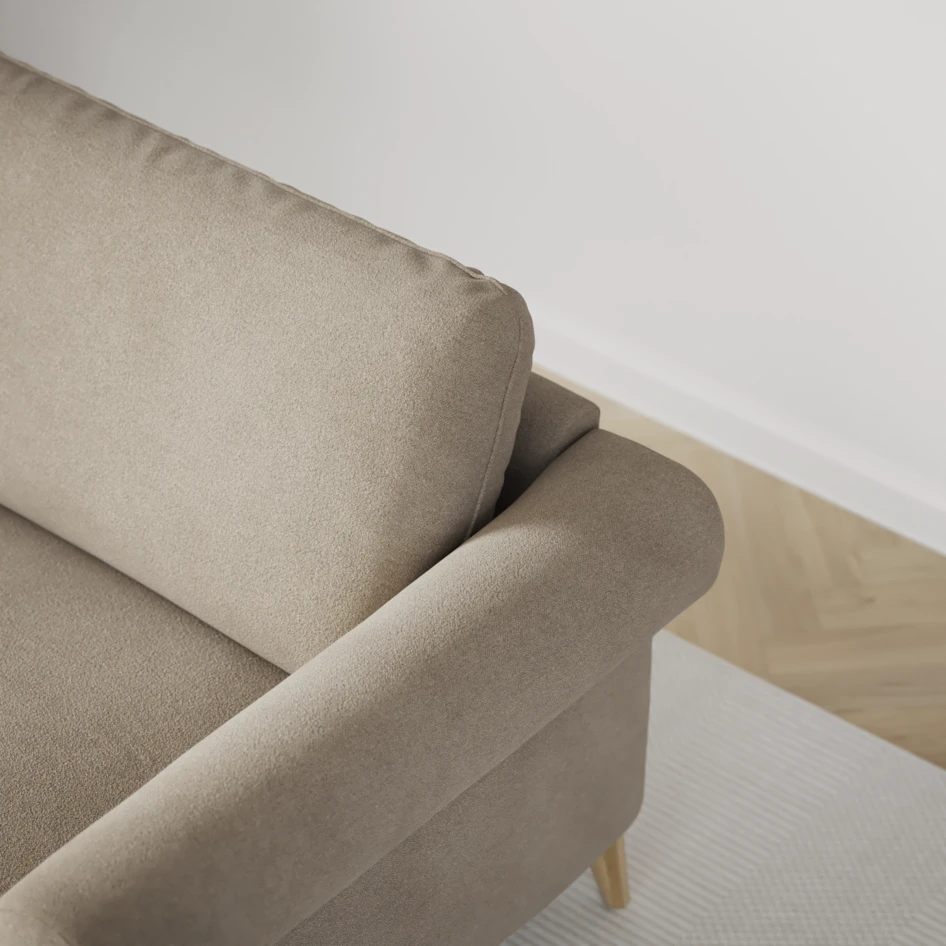 Bridge - 3-sits soffa med schäslong vänster och divan höger - Beige