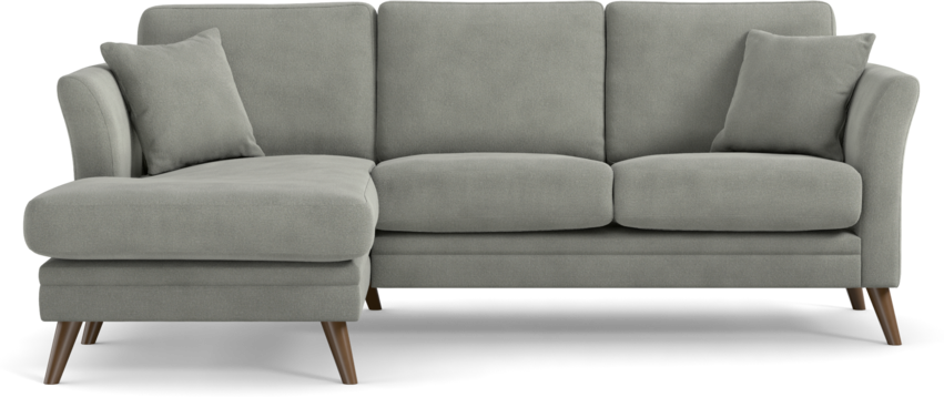 Eden - 2-sits soffa med schäslong - Grå