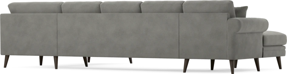 Eden - 3-sits soffa med schäslong vänster och divan höger - Grå