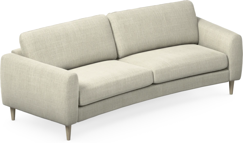 Bridge - 3-sits soffa svängd - Beige