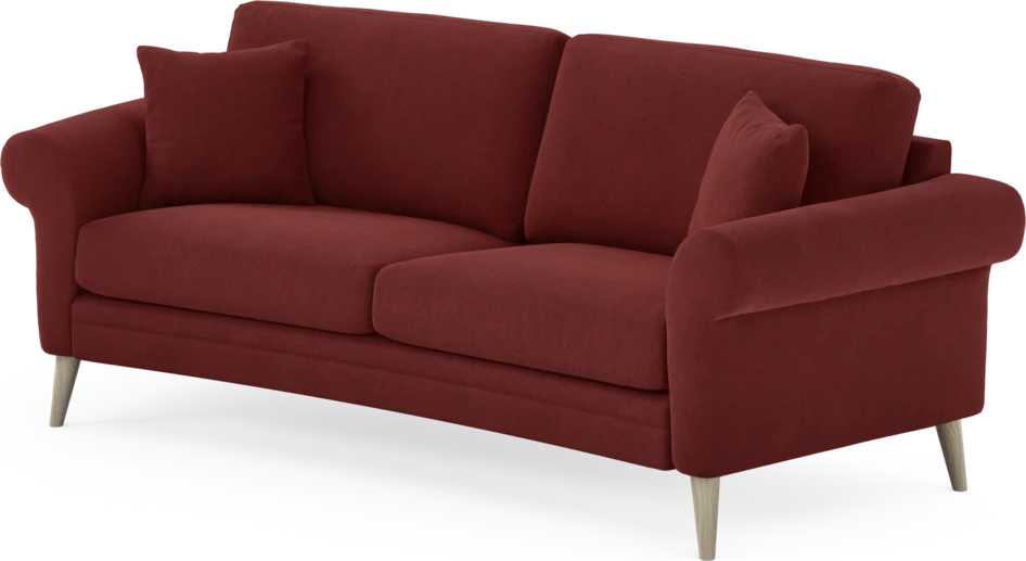 Eden - 2,5-sits soffa svängd - Röd