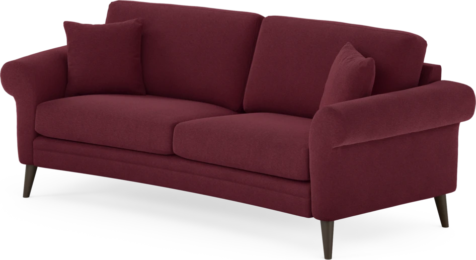 Eden - 2,5-sits soffa svängd - Röd