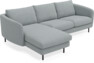 Madison Lux - 2-sits soffa med schäslong vänster - Turkos