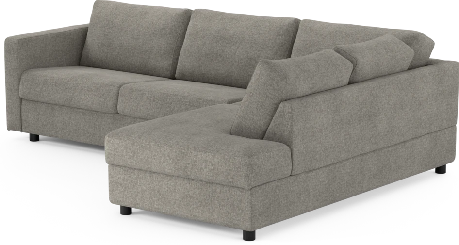 Lindö - Bäddsoffa 2,5-sits med divan - Grå