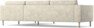 Willow - 3-sits soffa med divan höger, fast klädsel - Beige
