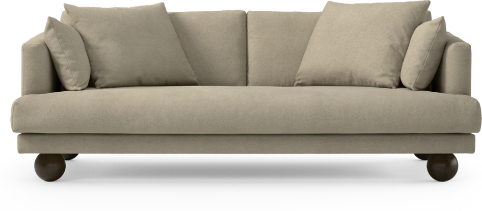 Harper - 3-sits soffa, hel dyna - Beige