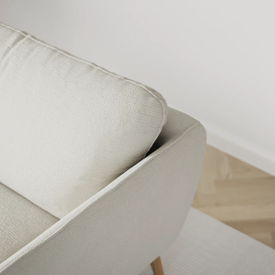 Madison Lux - Hörnsoffa 2+3-sits, hörn 2 - Vit