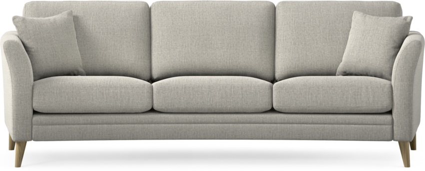 Eden - 3-sits soffa svängd - Grå