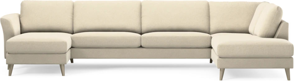 Bridge - 3-sits soffa med schäslong vänster och divan höger - Beige