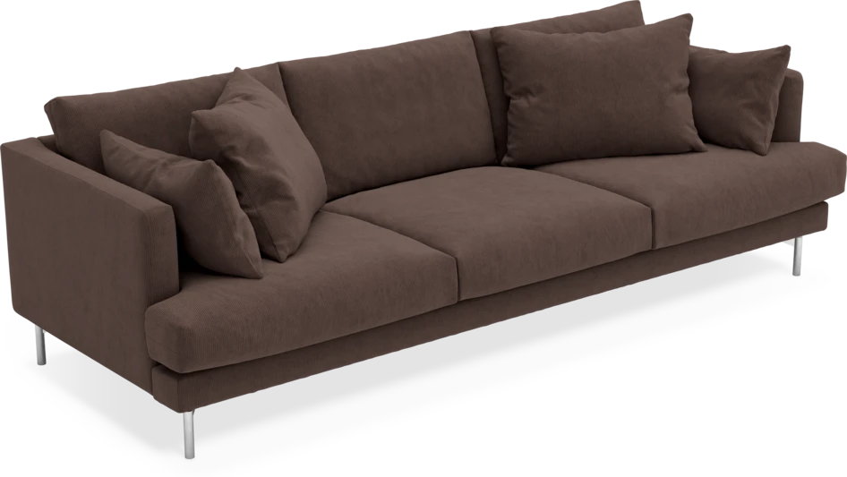 Harper - 4-sits soffa - Brun