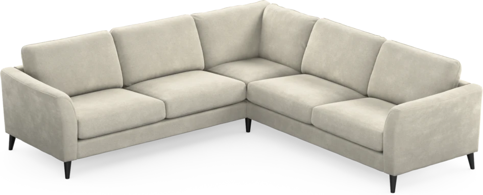 Bridge - Hörnsoffa, 2+2-sits - Vit