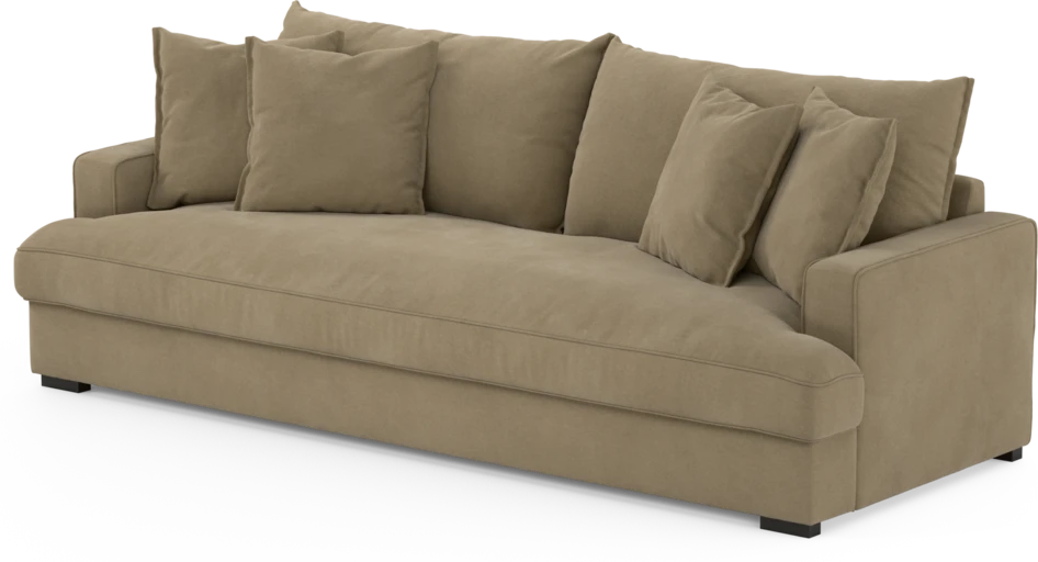 Mila - 4-sits soffa, hel dyna - Beige