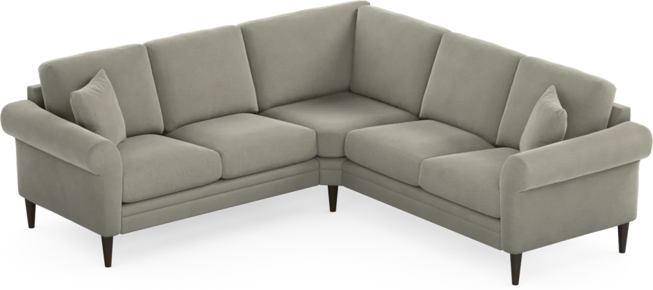 Eden - Hörnsoffa, 2+2-sits - Brun
