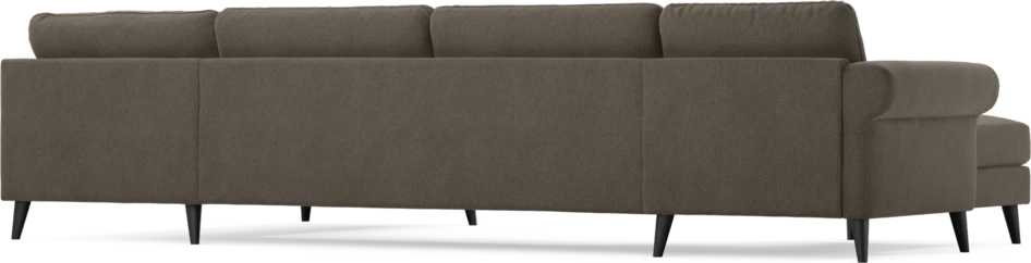 Bridge - 3-sits soffa med schäslong vänster och divan höger - Brun