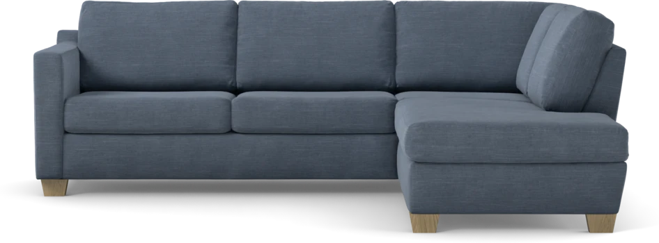 Friday - 2,5-sits soffa med divan höger - Blå