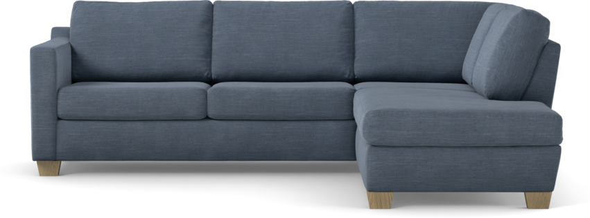 Friday - 2,5-sits soffa med divan höger - Blå