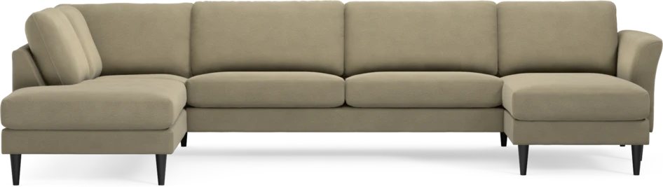 Bridge - 3-sits soffa med divan vänster och schäslong höger - Beige