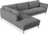 Madison - 3-sits soffa med divan vänster - Vit