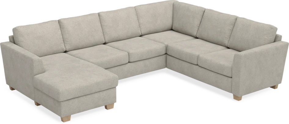 Friday - Hörnsoffa, 3+2-sits med schäslong vänster - Beige