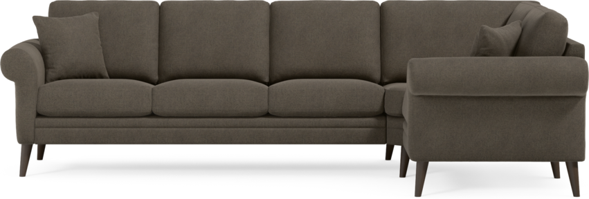 Eden - Hörnsoffa, 3+1-sits - Brun