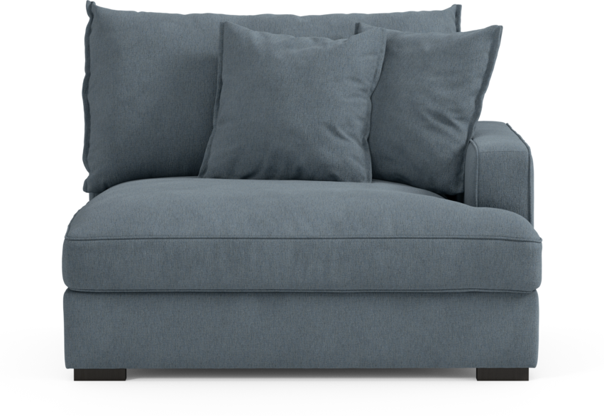 Rossi - 1,5-sits med armstöd höger - Blå