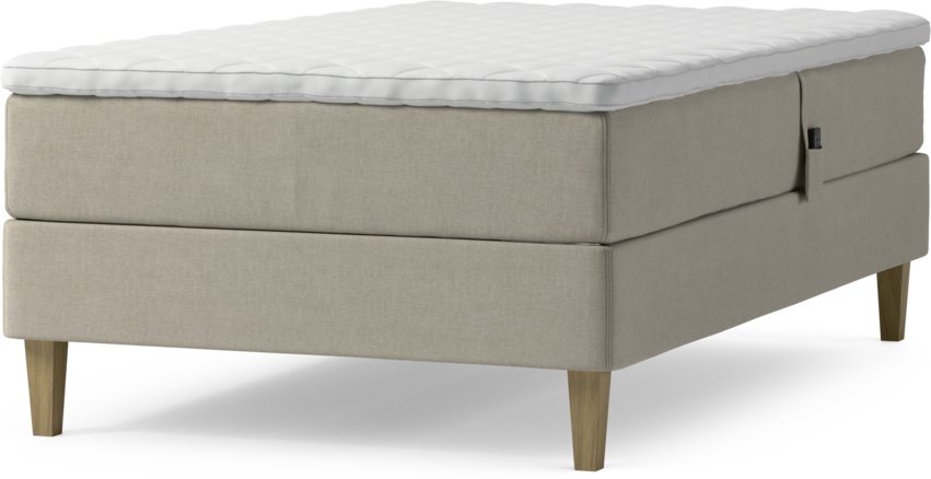 Delux Dream - Ställbar säng, enkelsäng med bäddmadrass och sängben