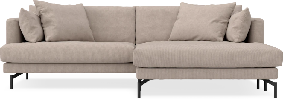 Harper - 4-sits med schäslong XL höger - Beige