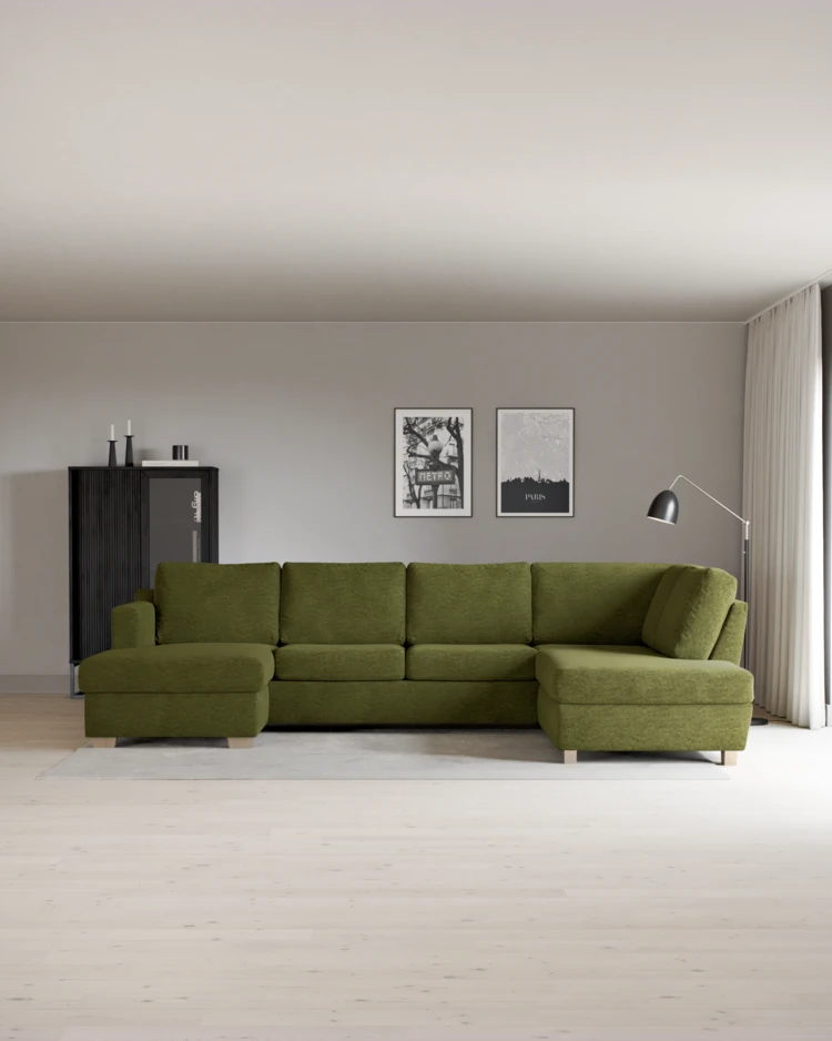Friday - 3-sits soffa med schäslong vänster och divan höger - inspiration