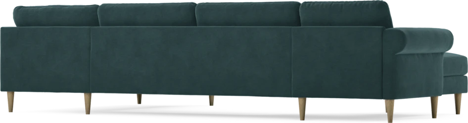 Bridge - 3-sits soffa med schäslong vänster och divan höger - Blå