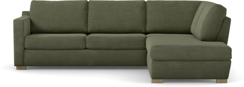Friday - 2,5-sits soffa med divan höger - Grön