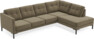 Rio - 3-sits soffa med divan höger - Grön