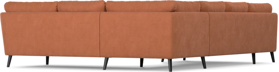 Madison Lux - Hörnsoffa med schäslong vänster - Orange