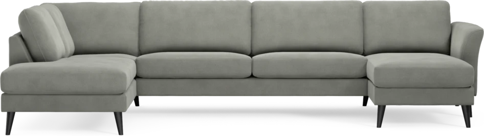 Bridge - 3-sits soffa med divan vänster och schäslong höger - Grå