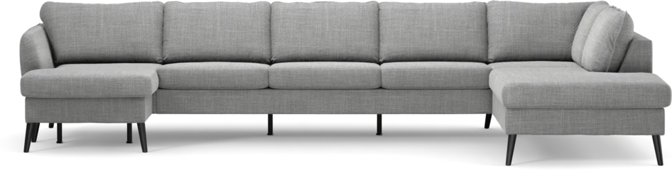 County - 4-sits soffa med schäslong vänster och divan höger - Grå