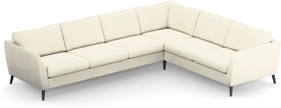 County - Hörnsoffa, 3+2-sits - Vit