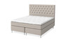 Sleep Delux - Kontinentalsäng, dubbelsäng med bäddmadrass Sleep Delux vit - Beige