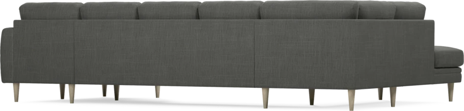 Eden - 3-sits soffa med divan vänster och schäslong höger - Grå